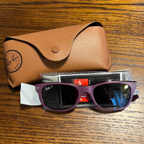 Ray-Ban Classic New Wayfarer Sunglasses, Violet - Picture 1 of 5